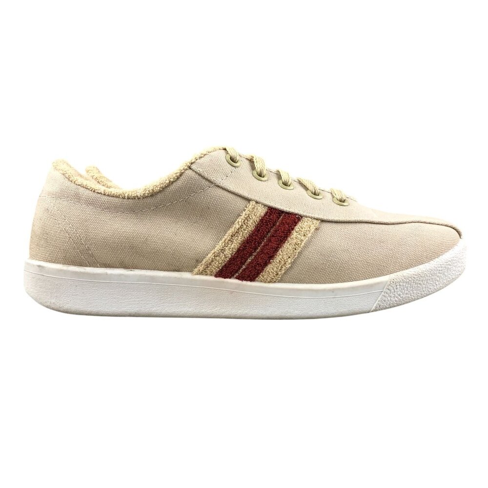 Trax Women's Size 9 VTG Vintage Tan Low Top Lace-Up Casual Sneakers Shoes KMART